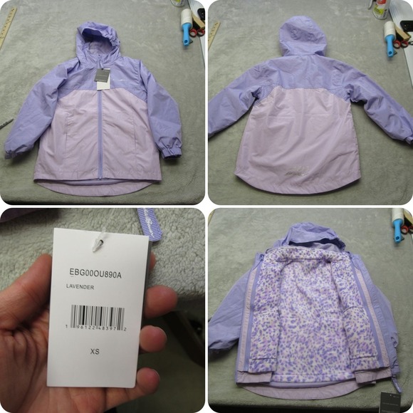 Eddie Bauer Other - Eddie Bauer Jacket Kids XS 5/6 Purple Hooded Waterproof Removable Liner 3in1 NEW
